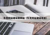 东莞网站建设做网站（东莞网站建设项目）