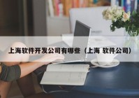 上海软件开发公司有哪些（上海 软件公司）