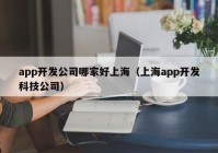 app开发公司哪家好上海（上海app开发科技公司）